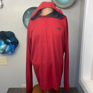 🔥The North Face- Mountain Athletics-Flashdry-Long Sleeve- Large-Red